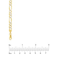 5.8mm Two-Tone Pavé Figaro Chain with Lobster Lock