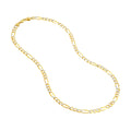 5.8mm Two-Tone Pavé Figaro Chain with Lobster Lock