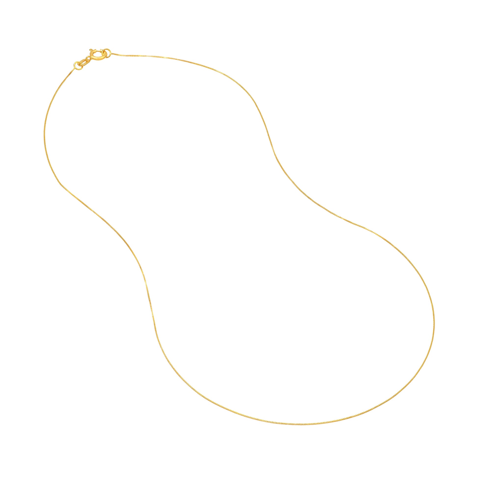 0.42mm Box Chain with Spring Ring