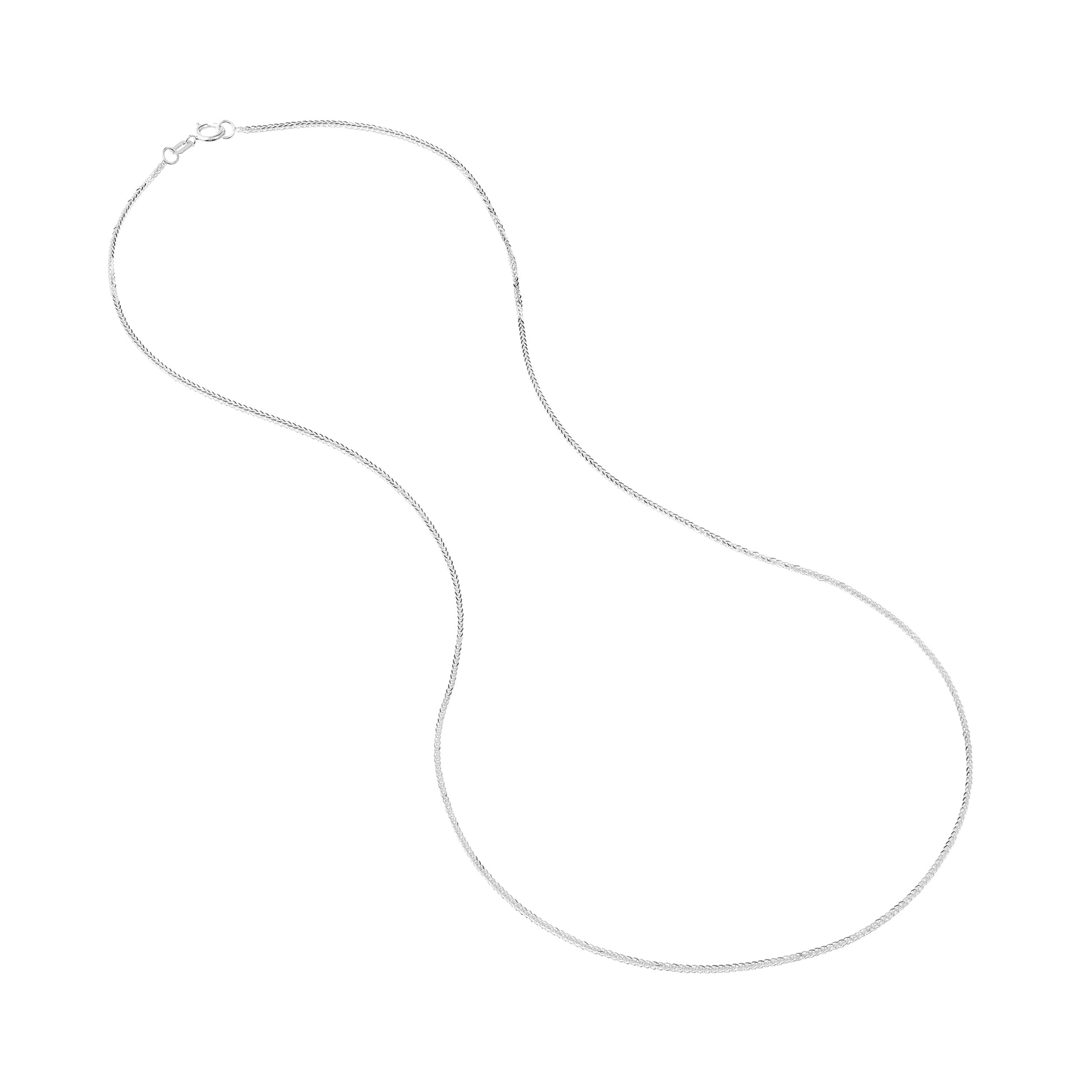 1.17mm Square Wheat Chain with Spring Ring