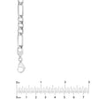 7.2mm Light Concave Figaro Chain Pear Shape Lock EndCap