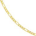 7.2mm Light Concave Figaro Chain Pear Shape Lock EndCap