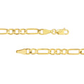 4.7mm Light Concave Figaro Chain Lobster Lock Endcap
