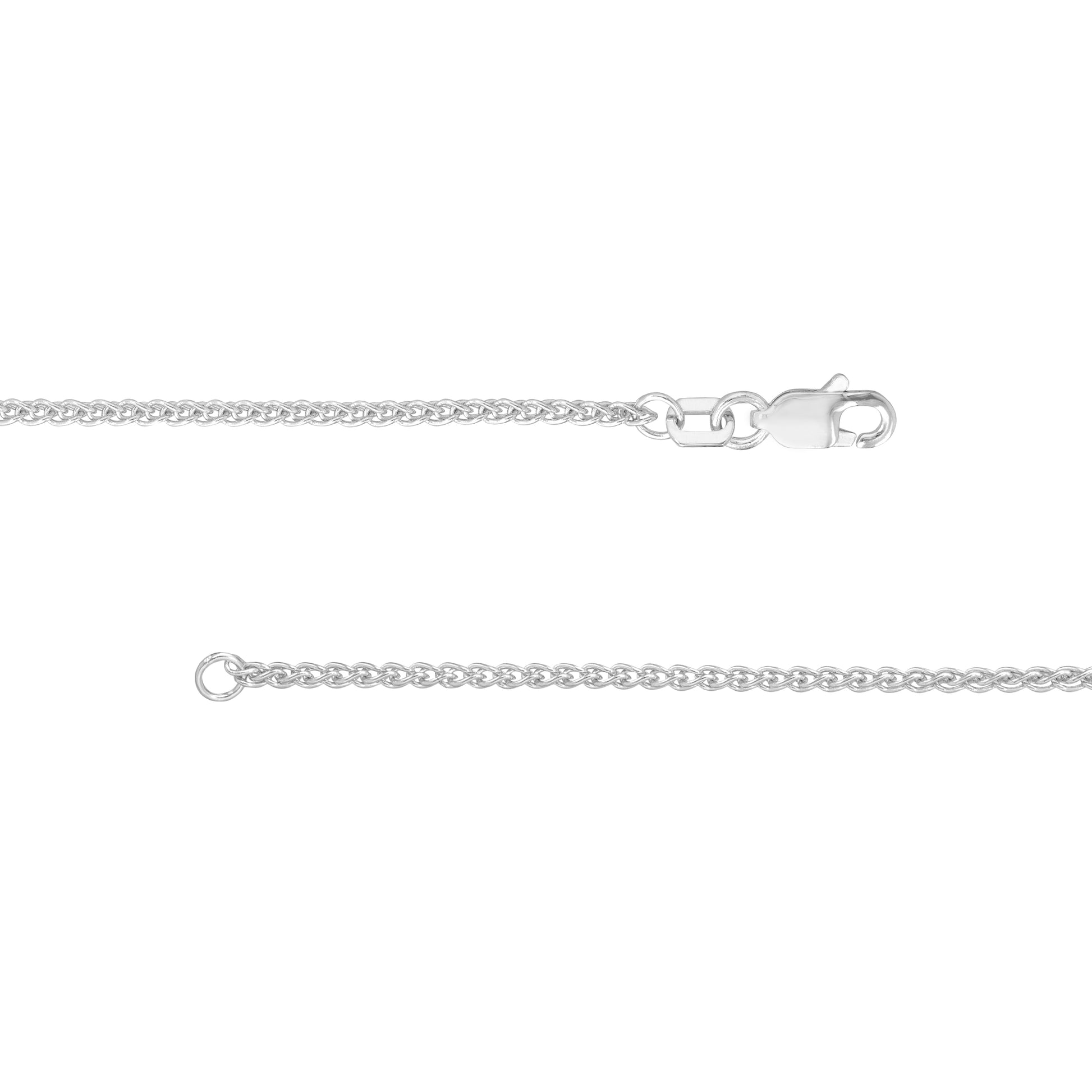 1.5mm Wheat Chain with Lobster Lock