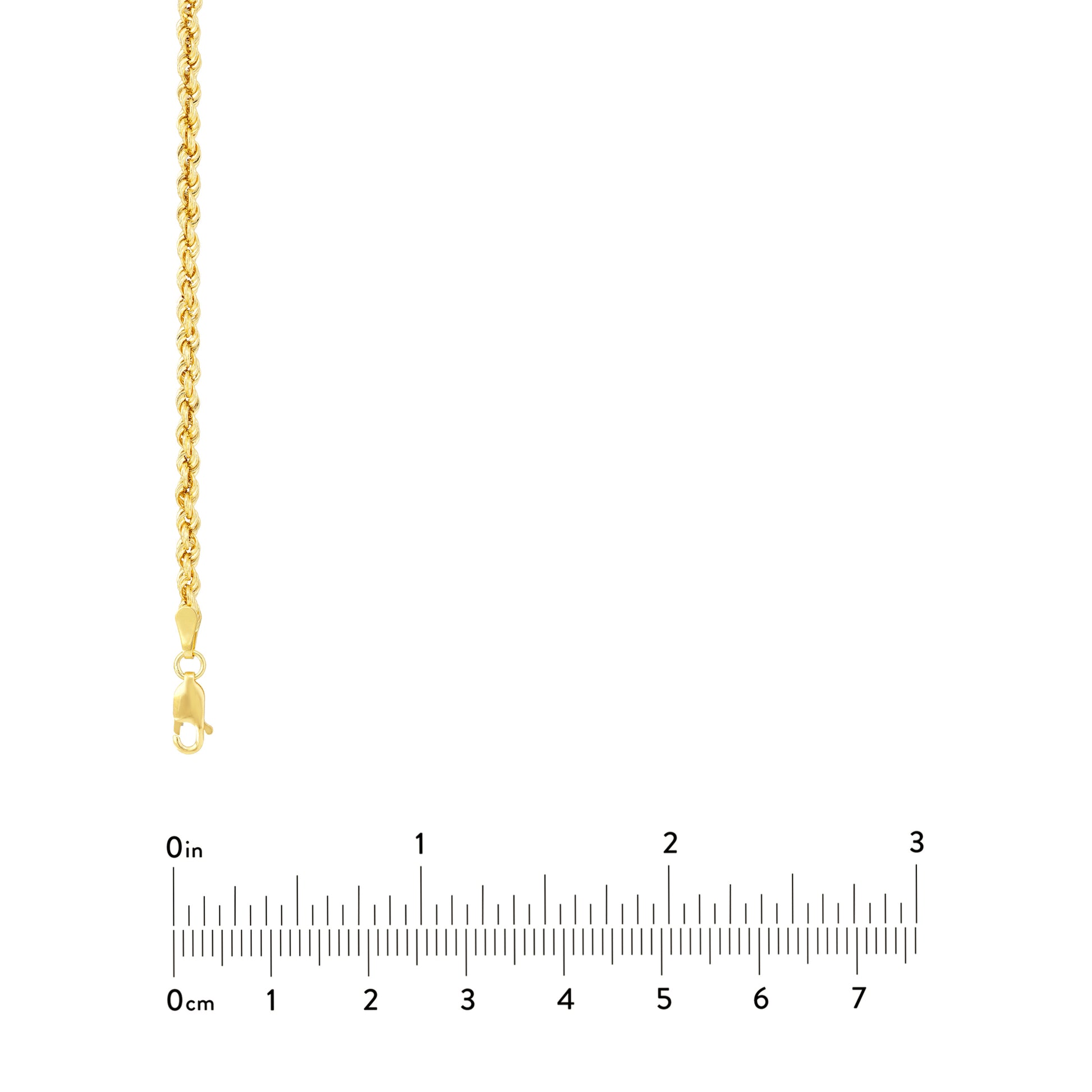 2.9mm Light Rope Chain with Lobster Lock
