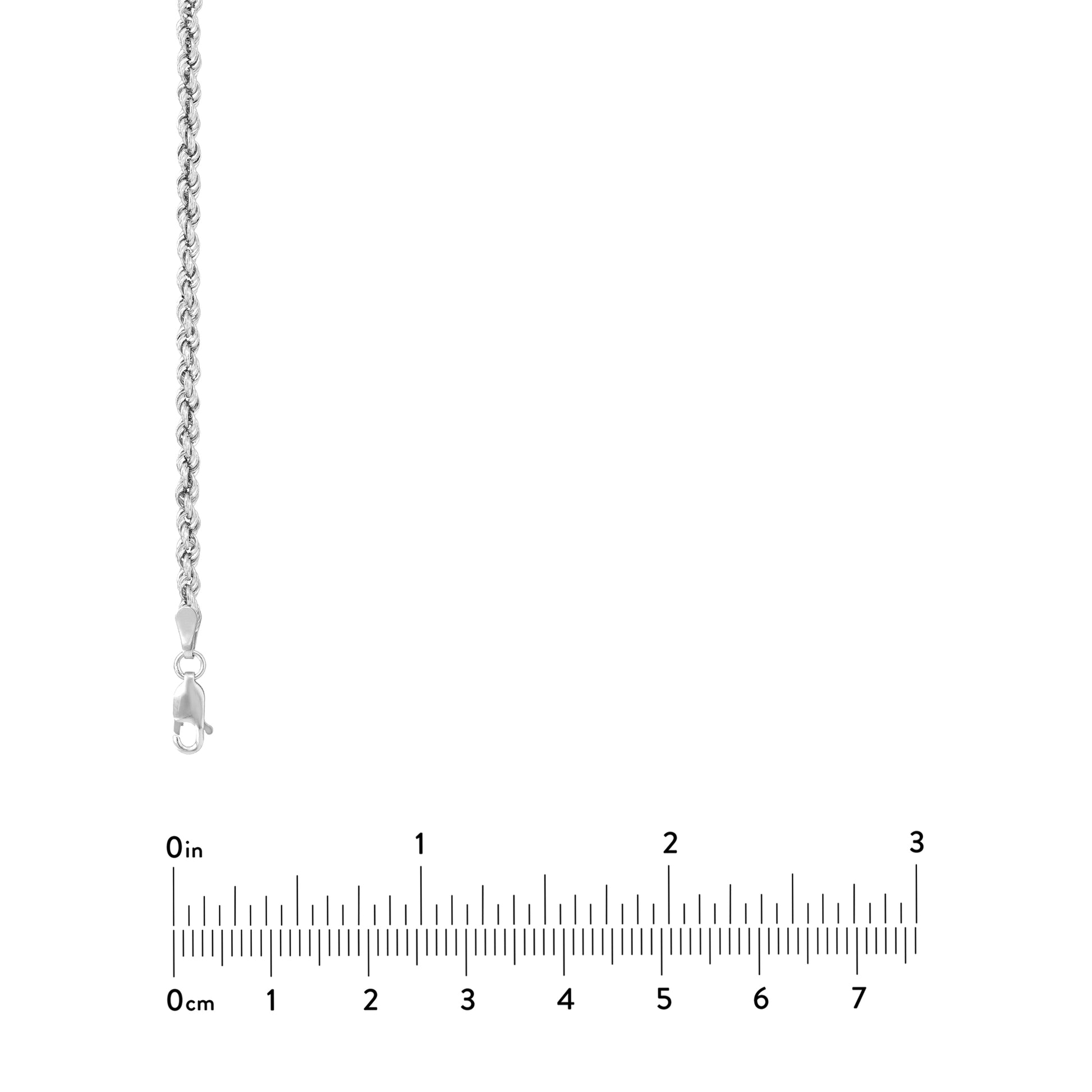 2.9mm Light Rope Chain with Lobster Lock