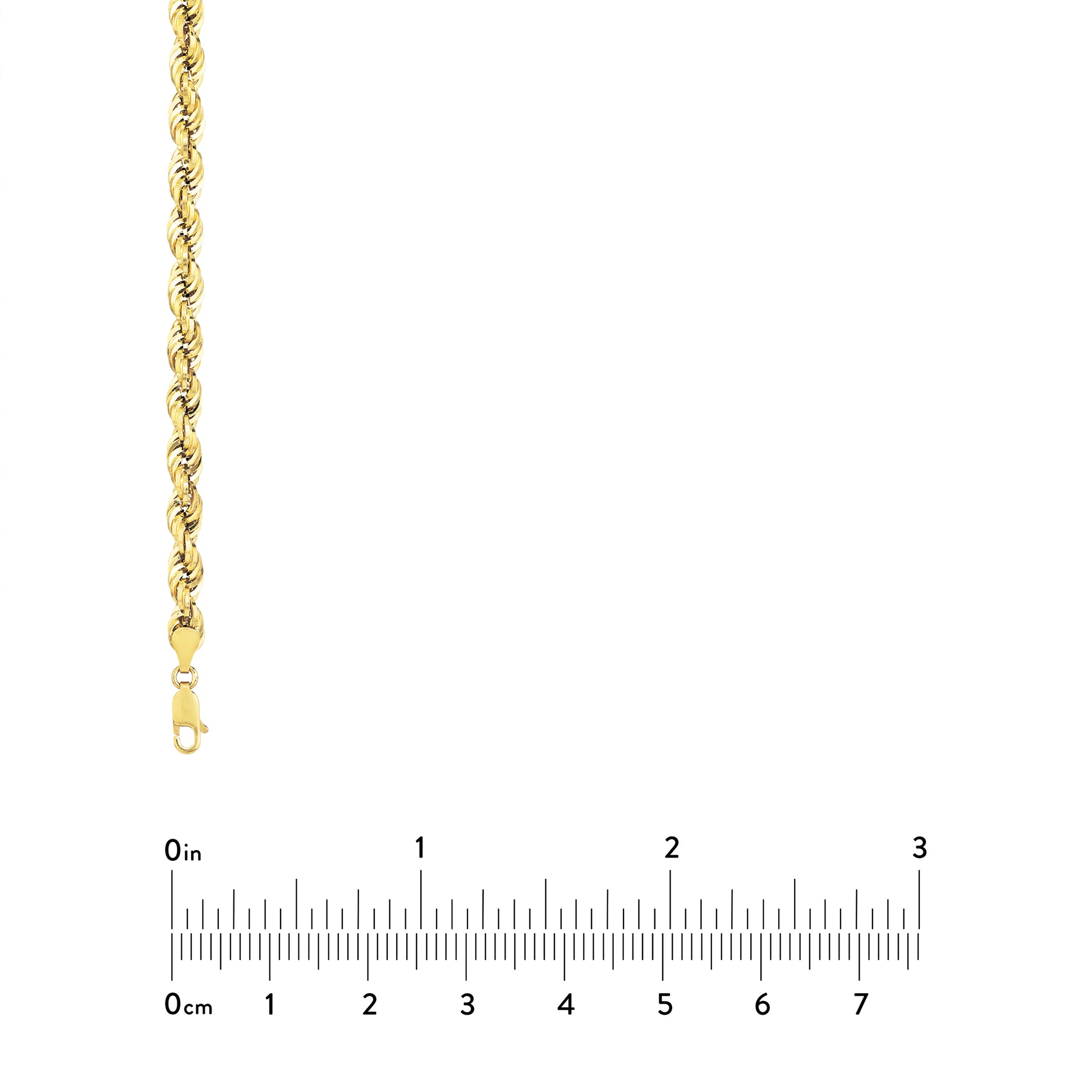 5.10mm Light Rope Chain with Lobster Lock