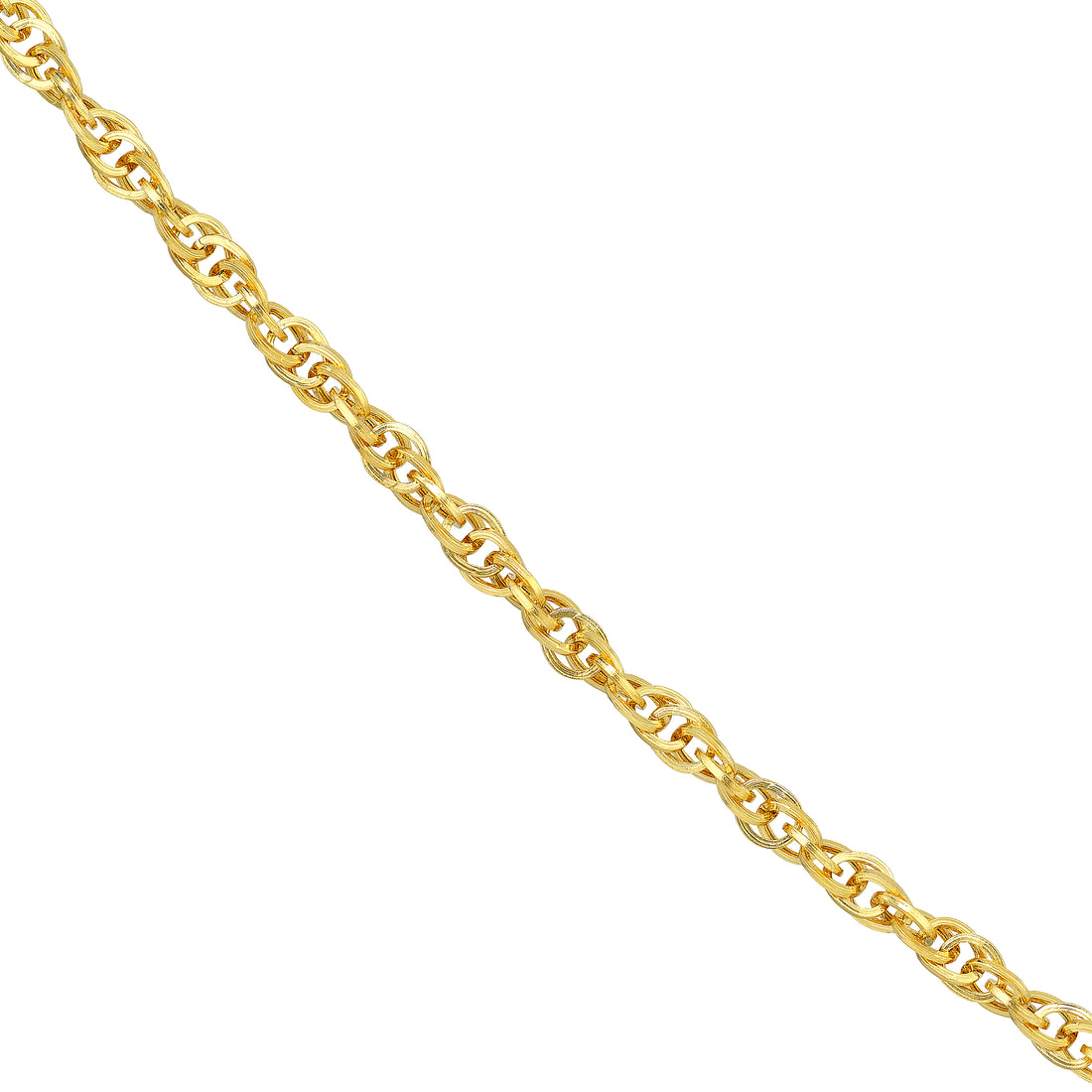 2.6mm Designer Rope Chain with Lobster Lock