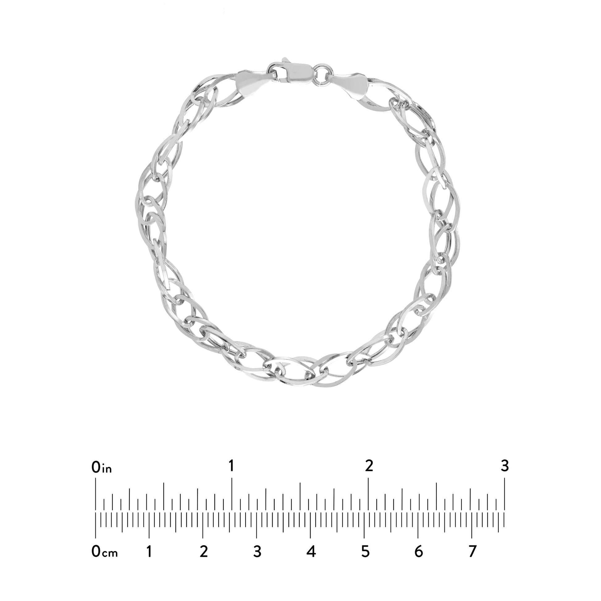 Square Wire Hollow Link Bracelet