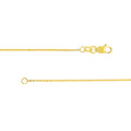 1.20mm Two-Tone Pavé Wheat Chain with Lobster Lock