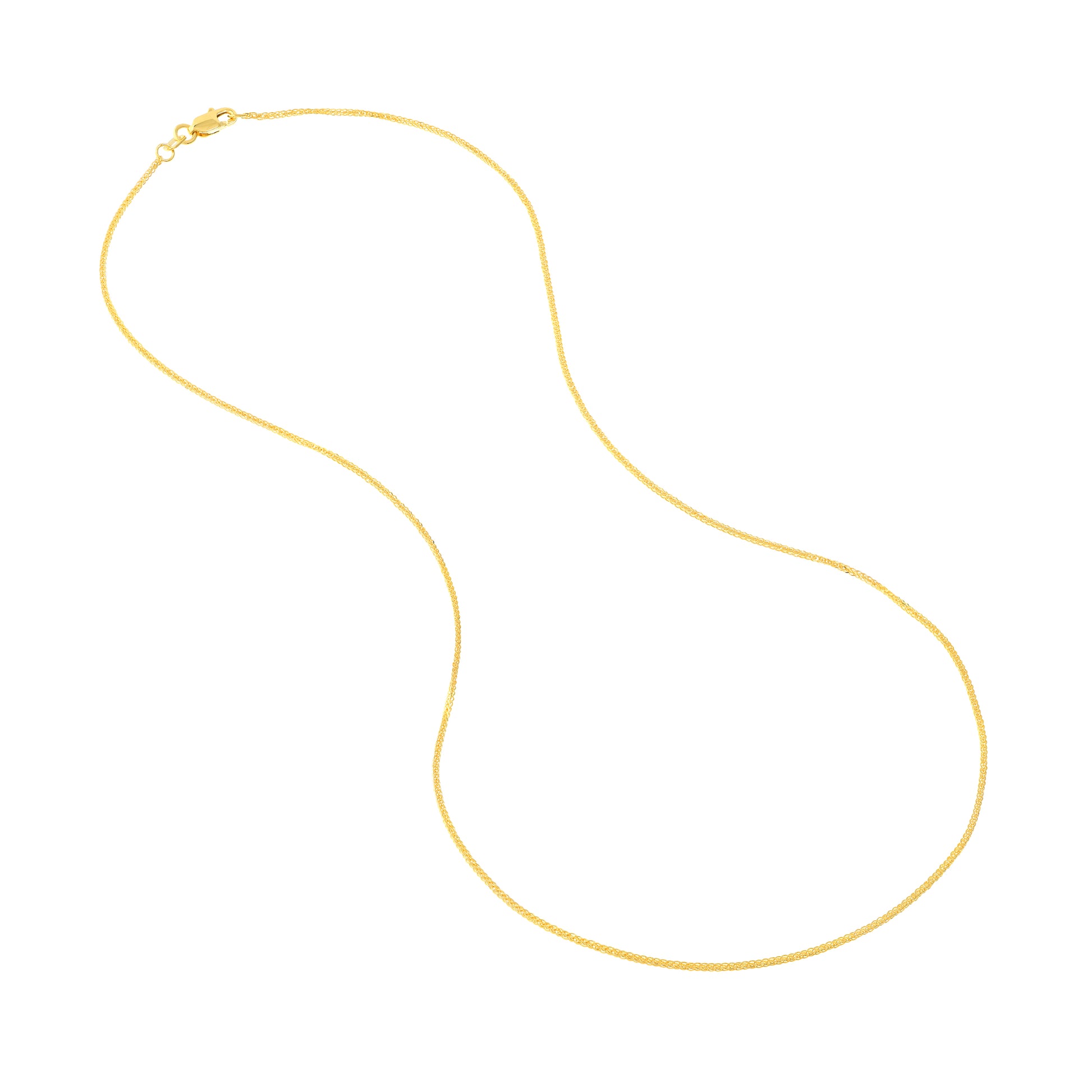 1.17mm D/C Square Wheat Chain with Lobster Lock