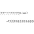 Sterling Silver 7.05 Cuban Curb Chain with Lobster Lock