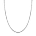 Sterling Silver 3.40mm Concave Box Chain with Lobster Lock