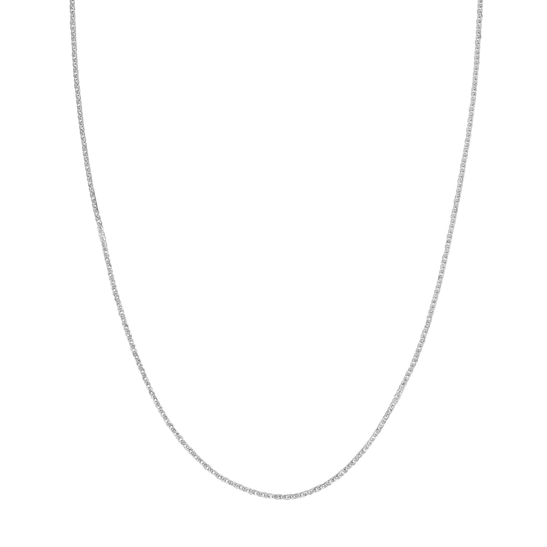 Sterling Silver 1.25mm Square Wheat Chain