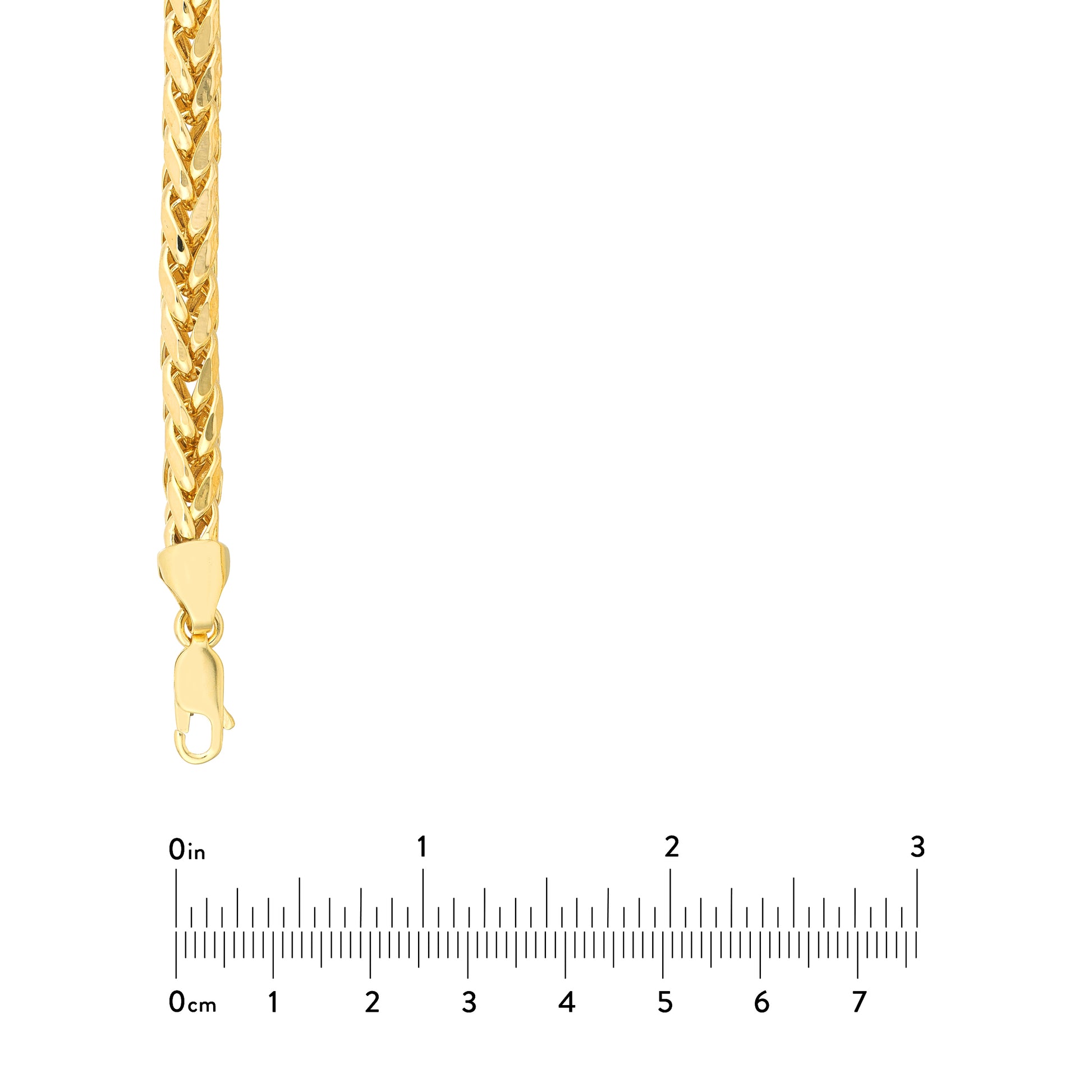 5.3mm D/C Light Wheat Chain with Lobster Lock