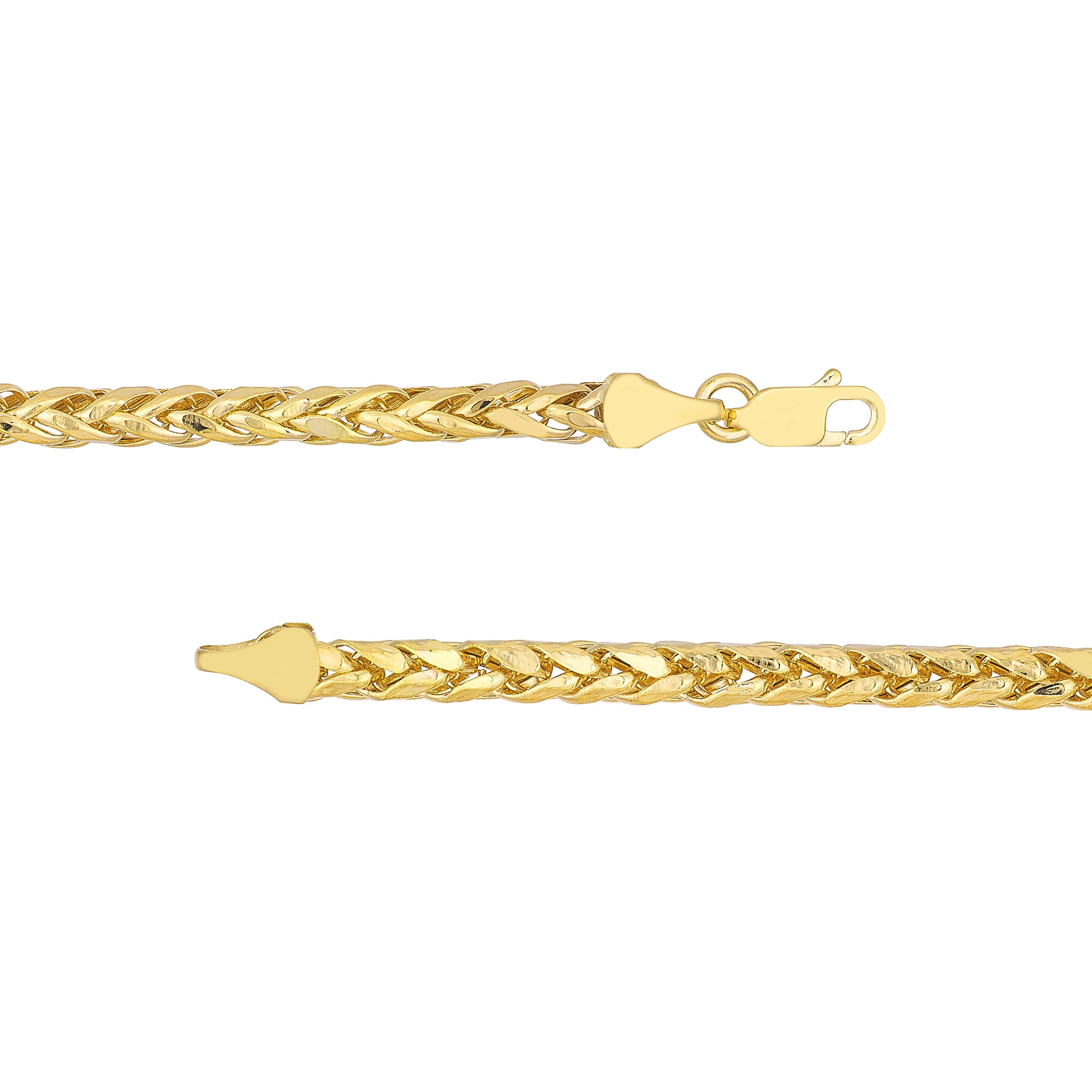 4.50mm Hollow D/C Wheat Chain 120 w/Lobster lock End Caps