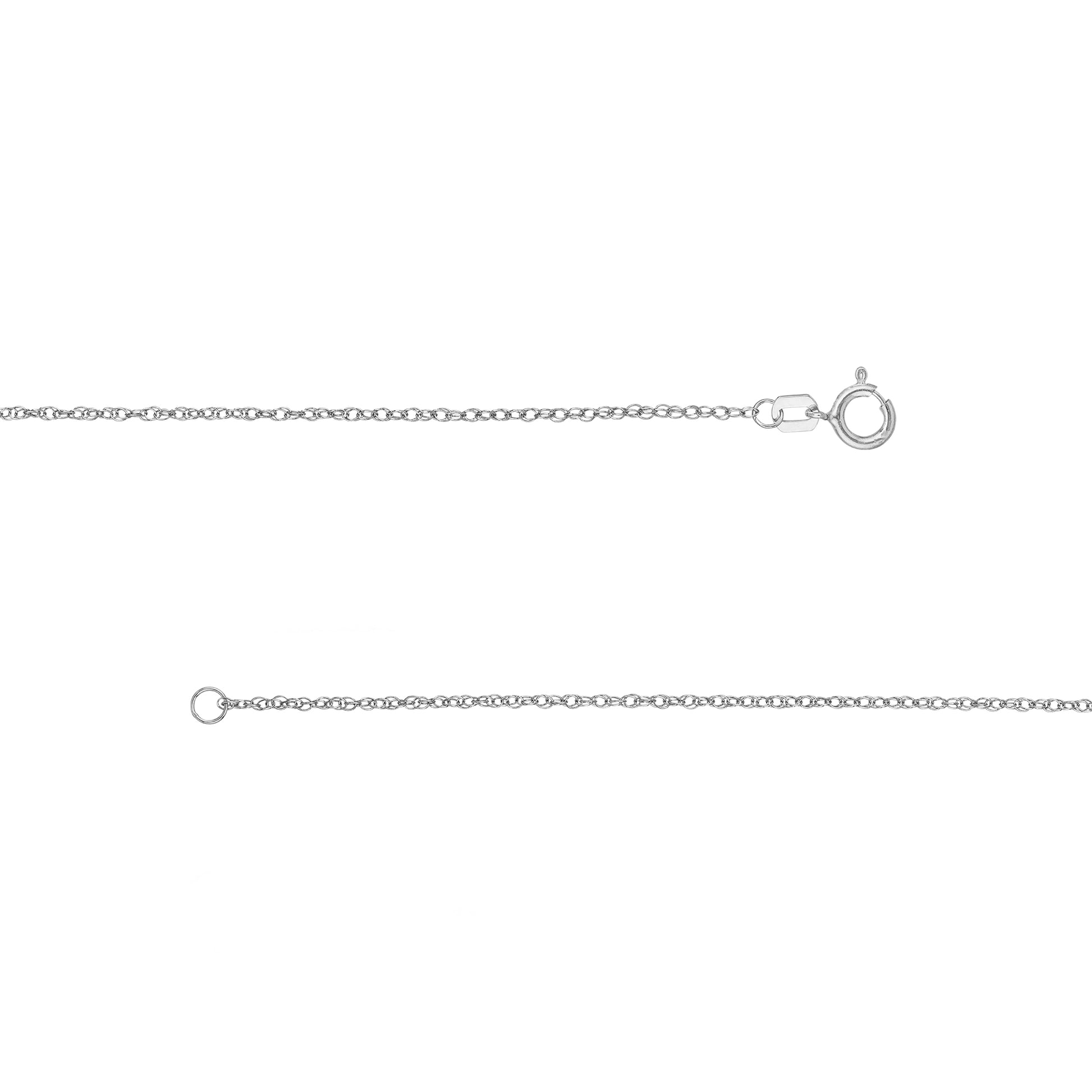 1.2mm Pendant Rope Chain with Spring Ring