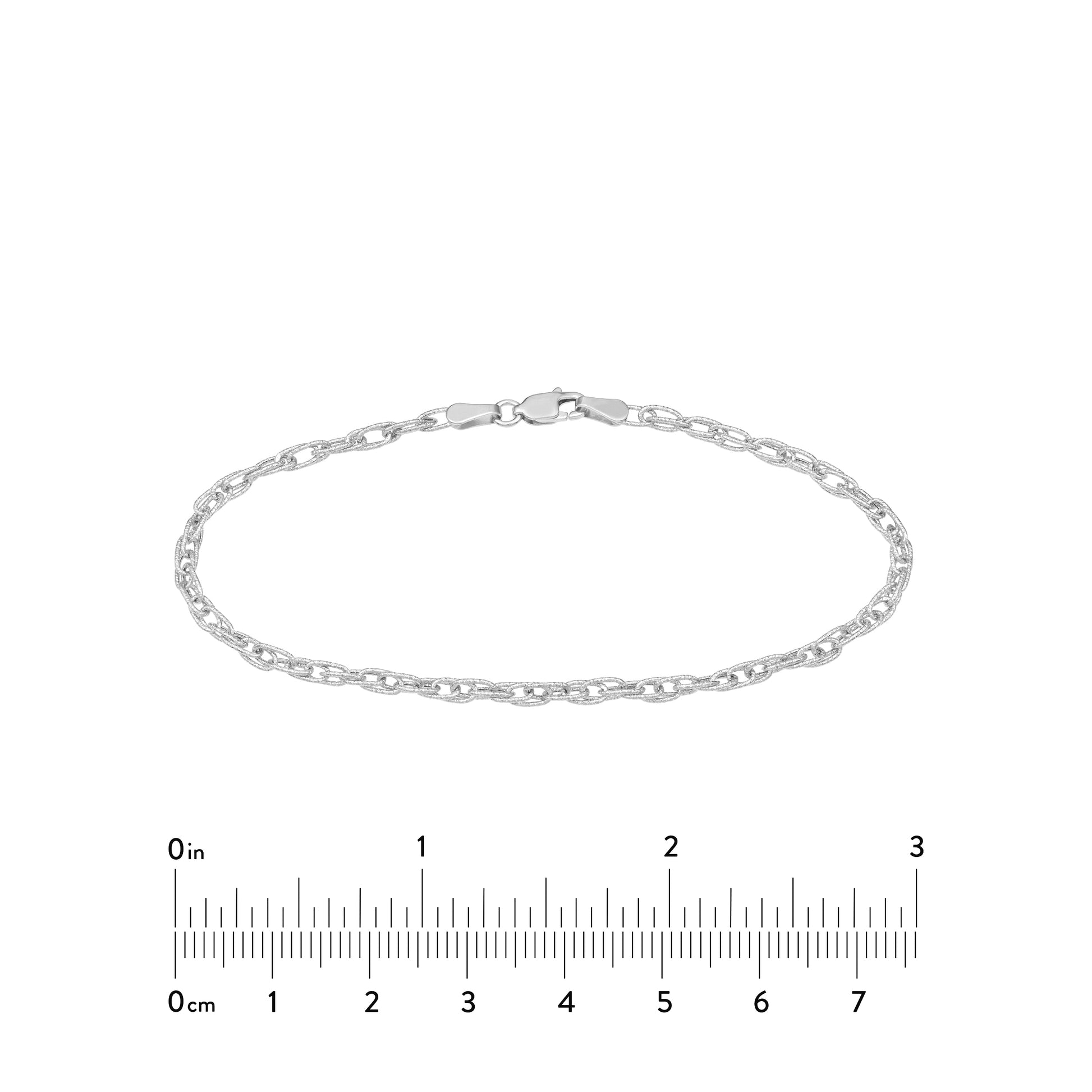 Textured Double Cable Chain Bracelet