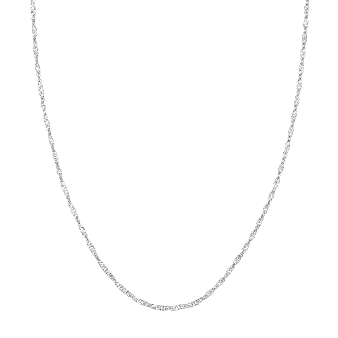 Sterling Silver 2.2mm Singapore Chain