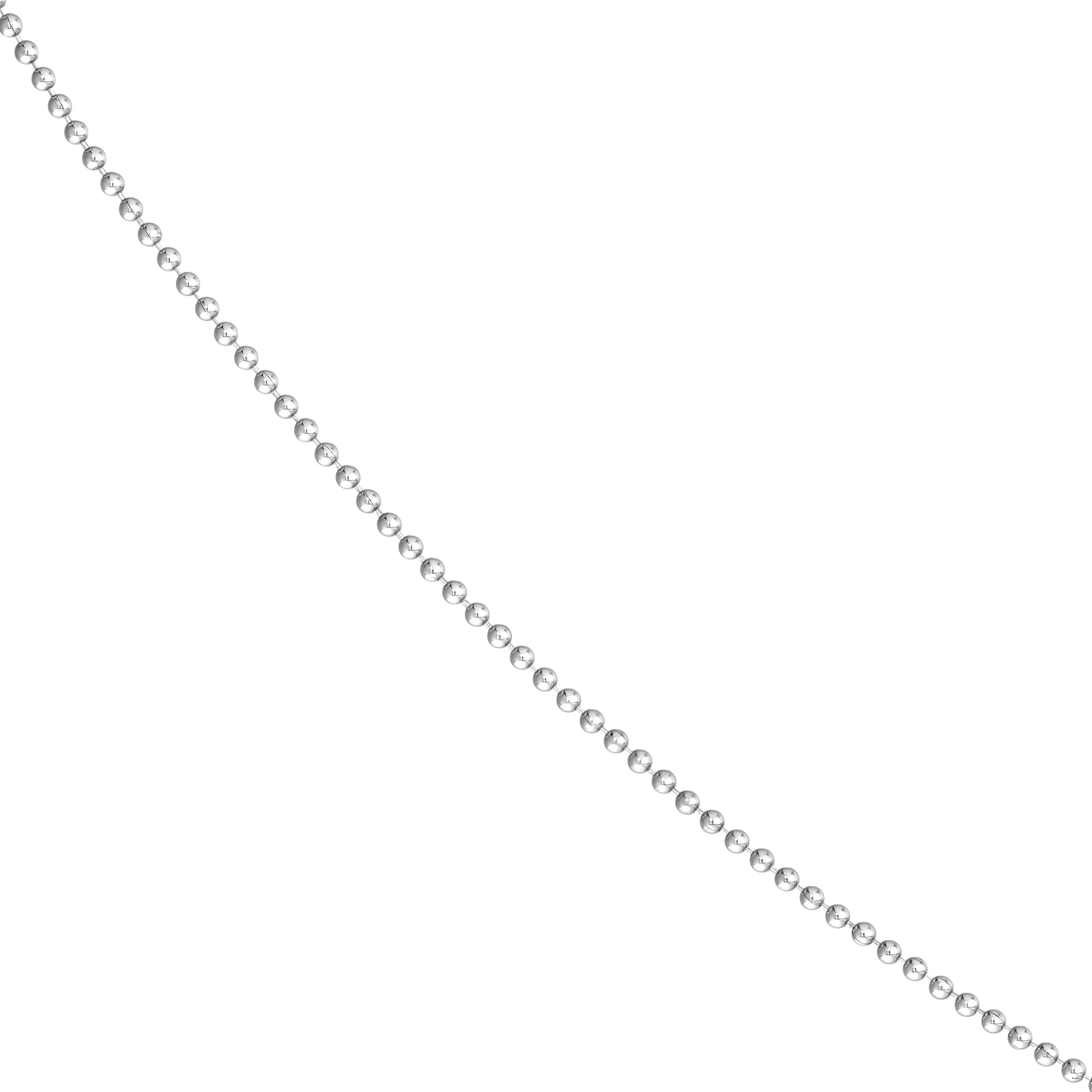 Sterling Silver 1mm Bead Chain