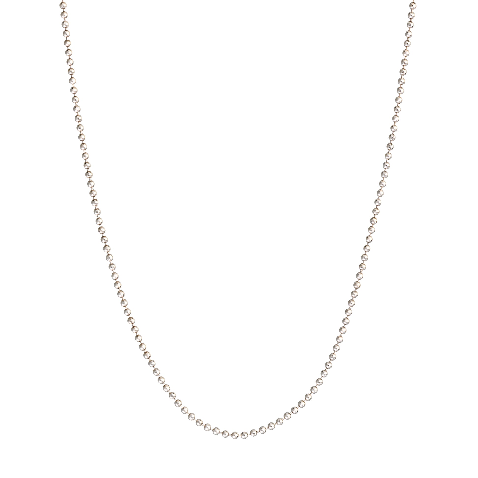 Sterling Silver 1mm Bead Chain