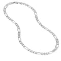 Sterling Silver 6.75mm Concave Figaro Chain with Lobster