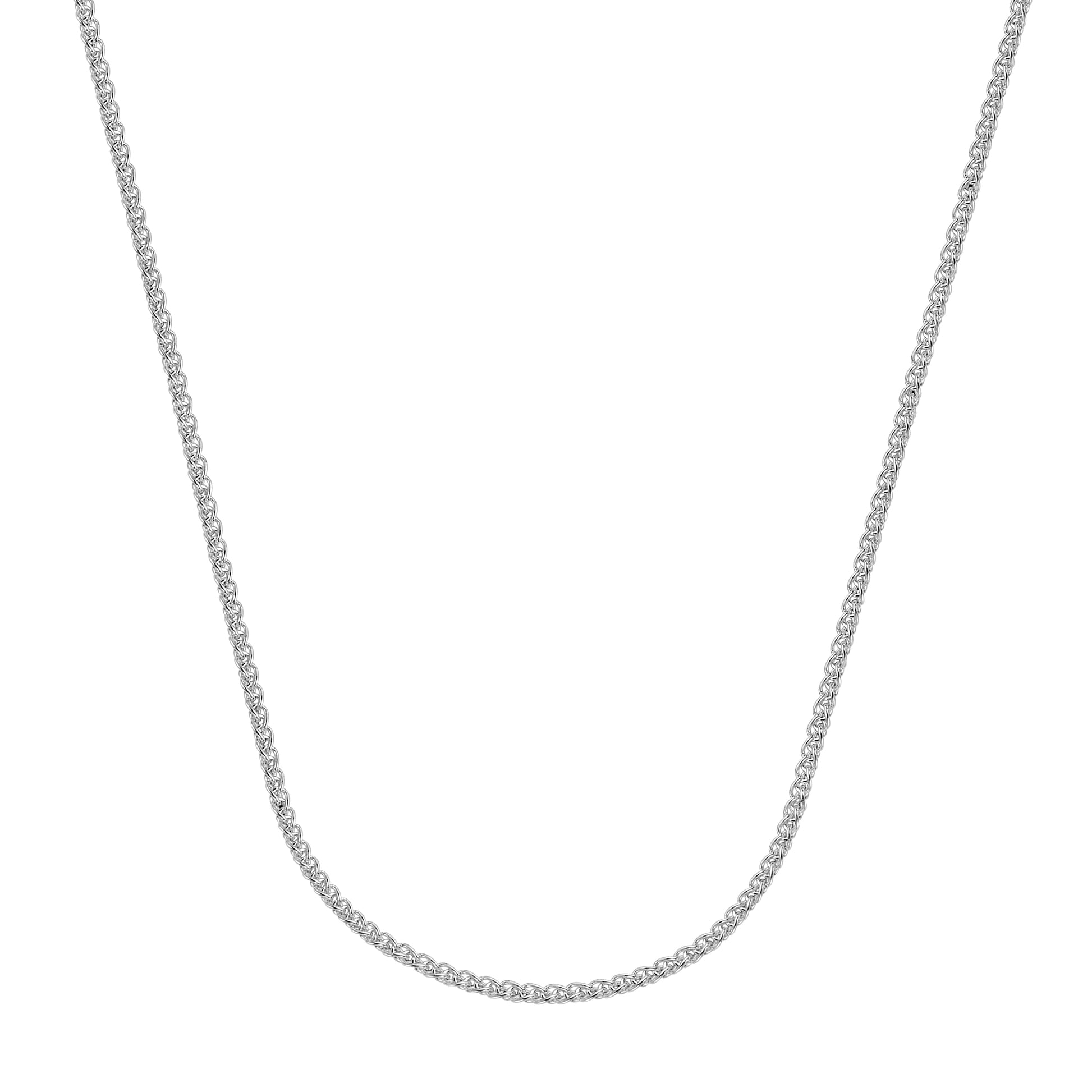 Sterling Silver 1.25mm Wheat Chain with Lobster Lock