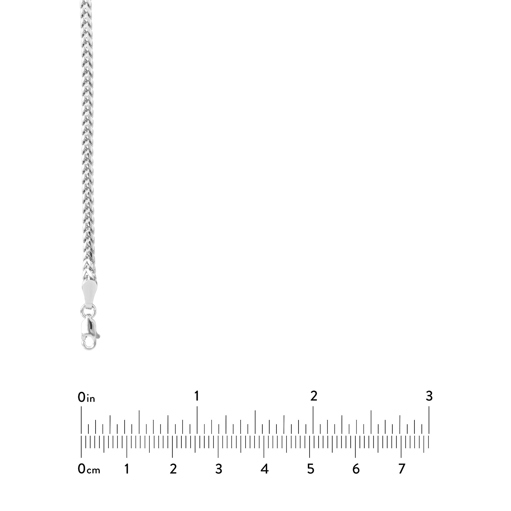 Sterling Silver 2.5mm Franco Chain with Lobster Lock