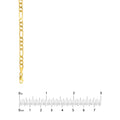 4.90mm Hollow Cuban Figaro Chain