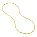 4.90mm Hollow Cuban Figaro Chain