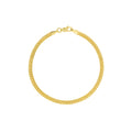 2 Row Hollow Wheat Chain Bracelet