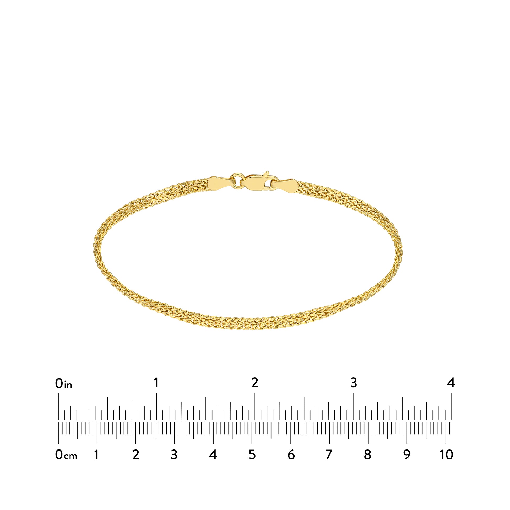 2 Row Hollow Wheat Chain Bracelet