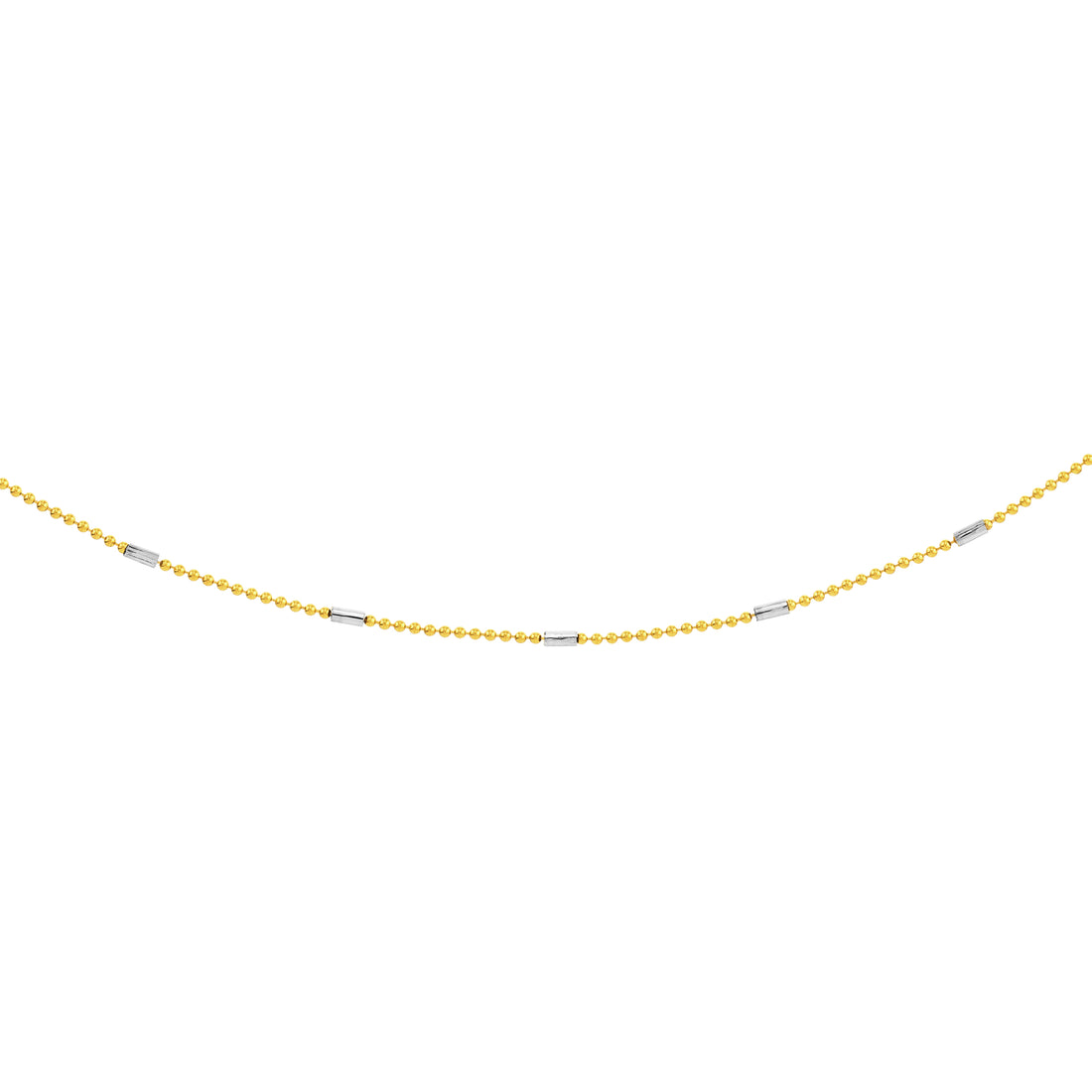 0.95mm Two-Tone Barrel Saturn Chain