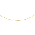 0.95mm Two-Tone Barrel Saturn Chain
