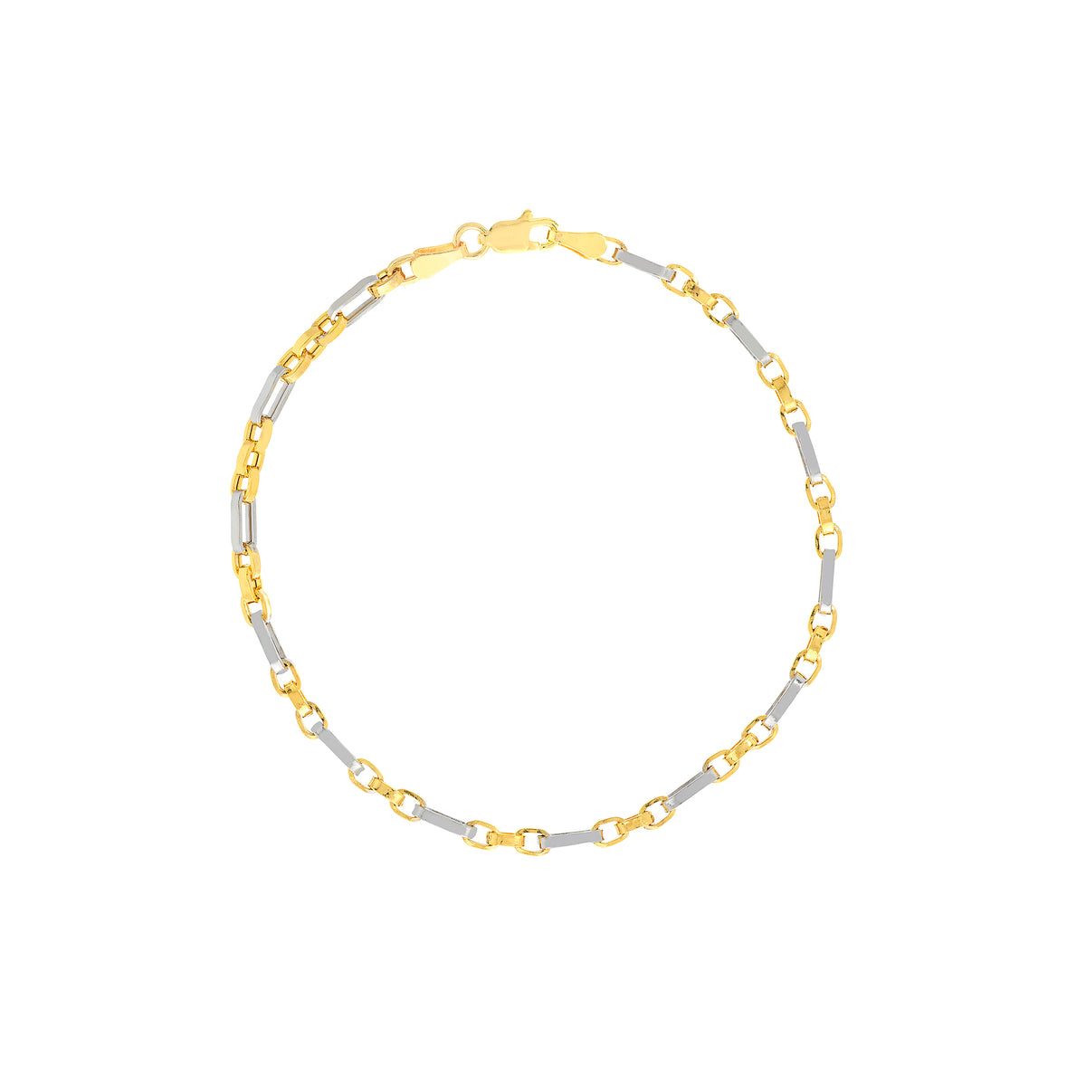 Two-Tone Hollow 3+1 Forzentina Chain