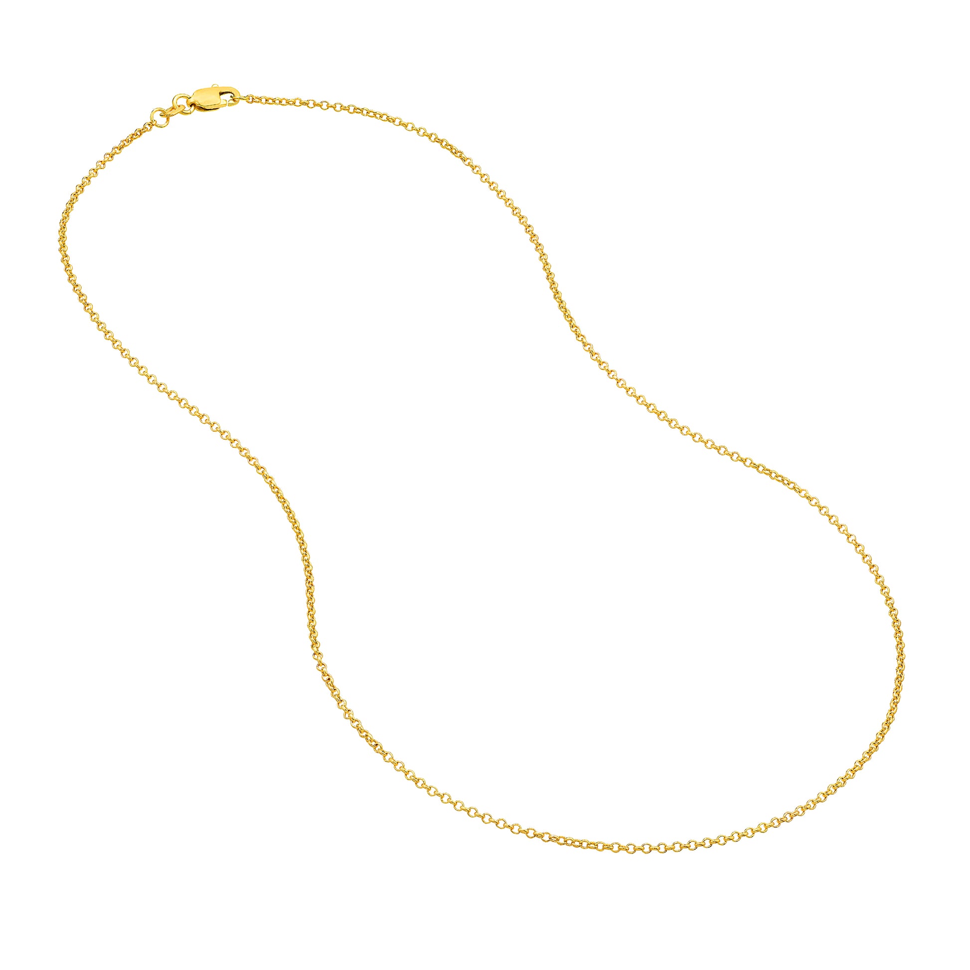 1.5mm Rolo Chain with Lobster Lock