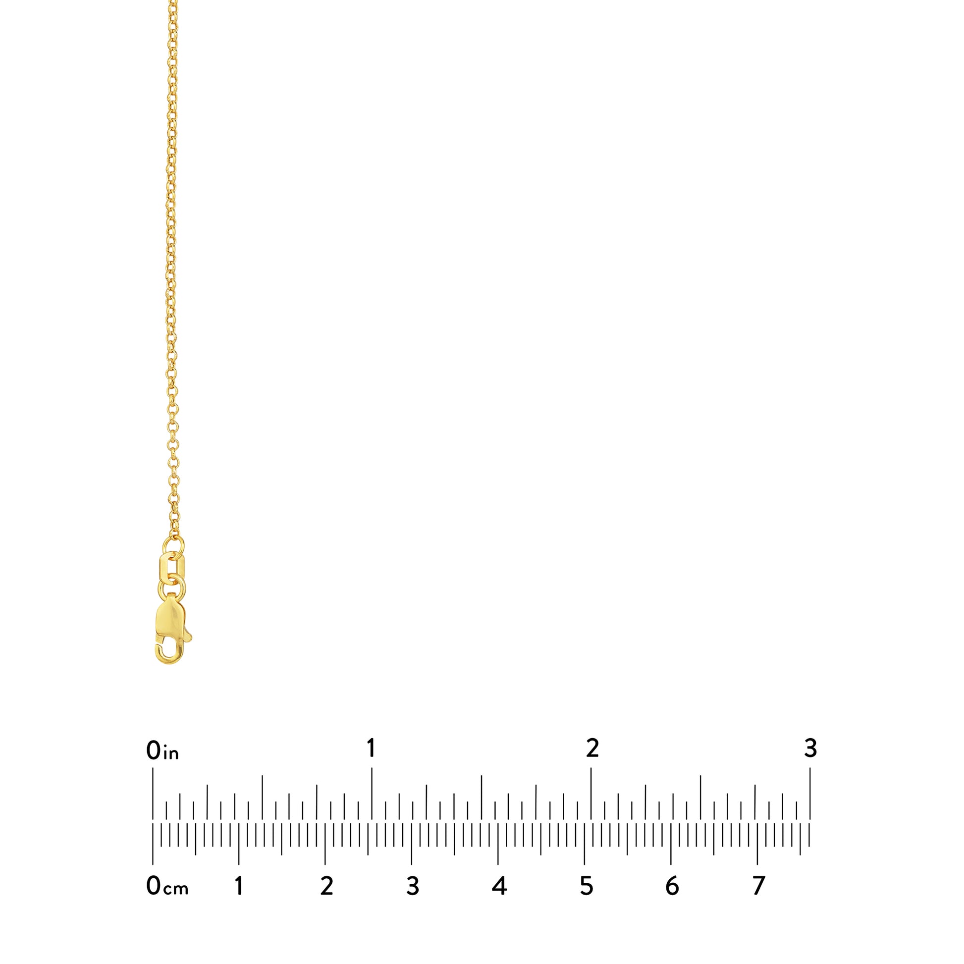 1.5mm Rolo Chain with Lobster Lock