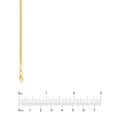 2.6mm Hollow Round Box Chain with Lobster Lock