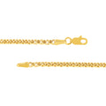 2.6mm Hollow Round Box Chain with Lobster Lock
