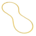 5.7mm Concave Cuban Curb Chain with Lobster End Caps