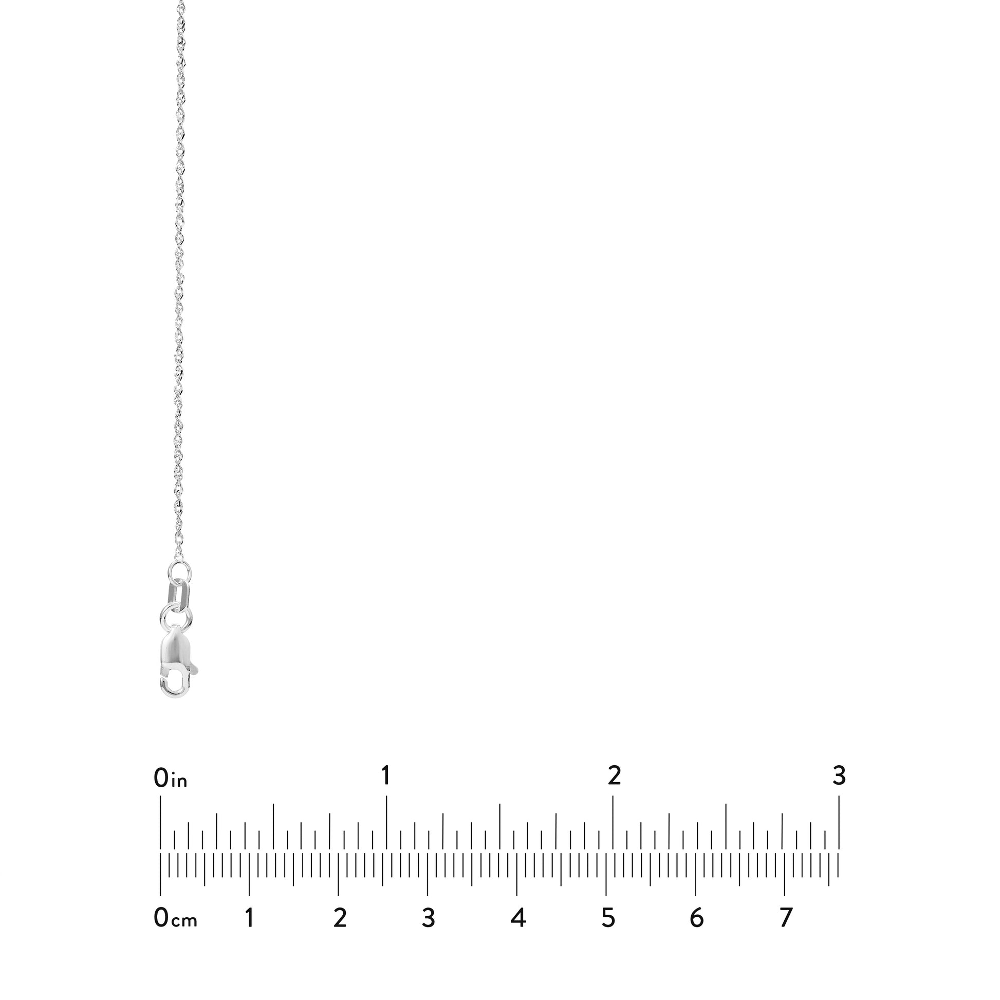 1.15mm Sparkle Singapore Chain with Lobster Lock