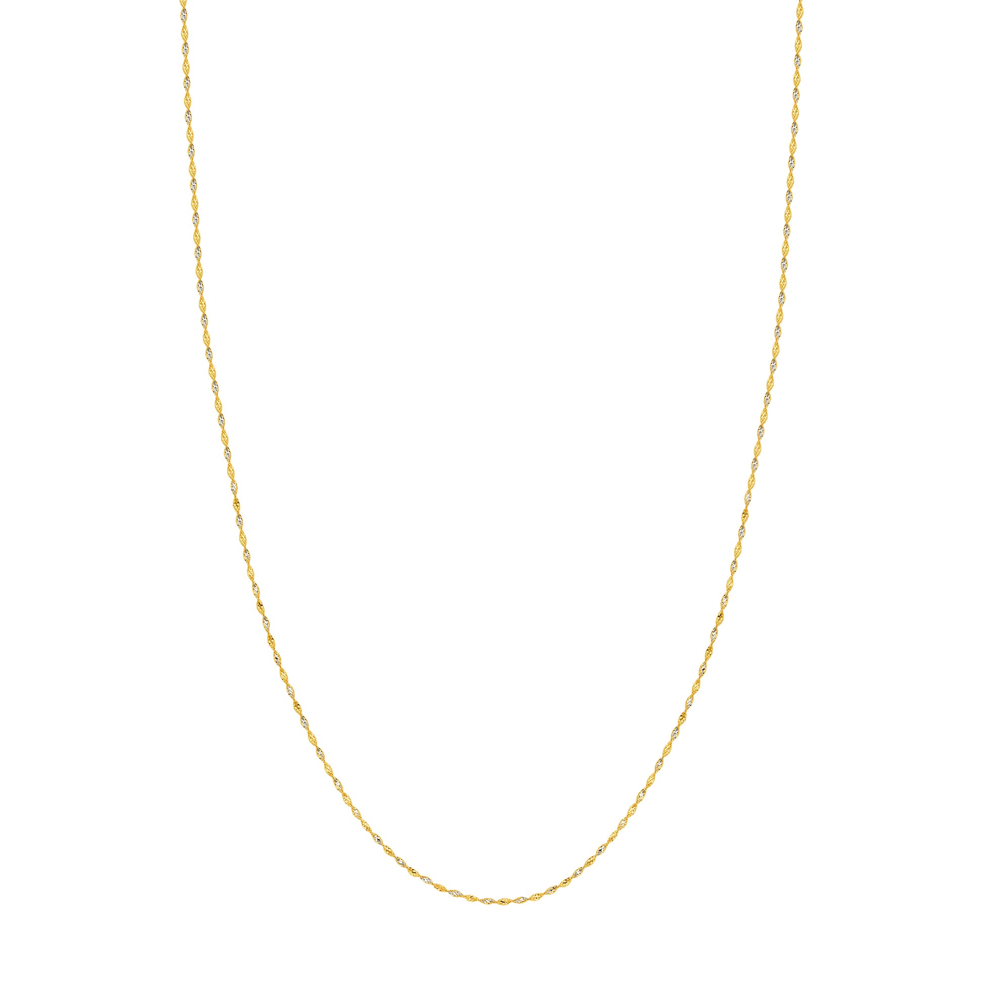 1.35mm Yellow/White Dorica Chain with Lobster Lock