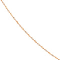1.35mm Rose/White Dorica Chain with Lobster Lock