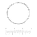 3.4mm Box Chain Bracelet with Spring Ring