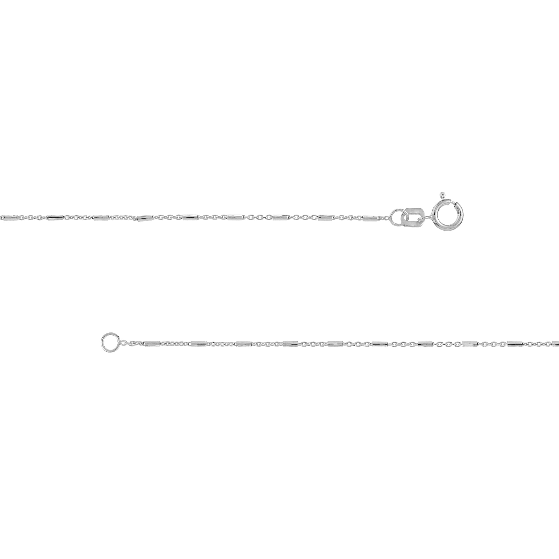 0.9mm Barrel Saturn Cable Chain with Spring Ring