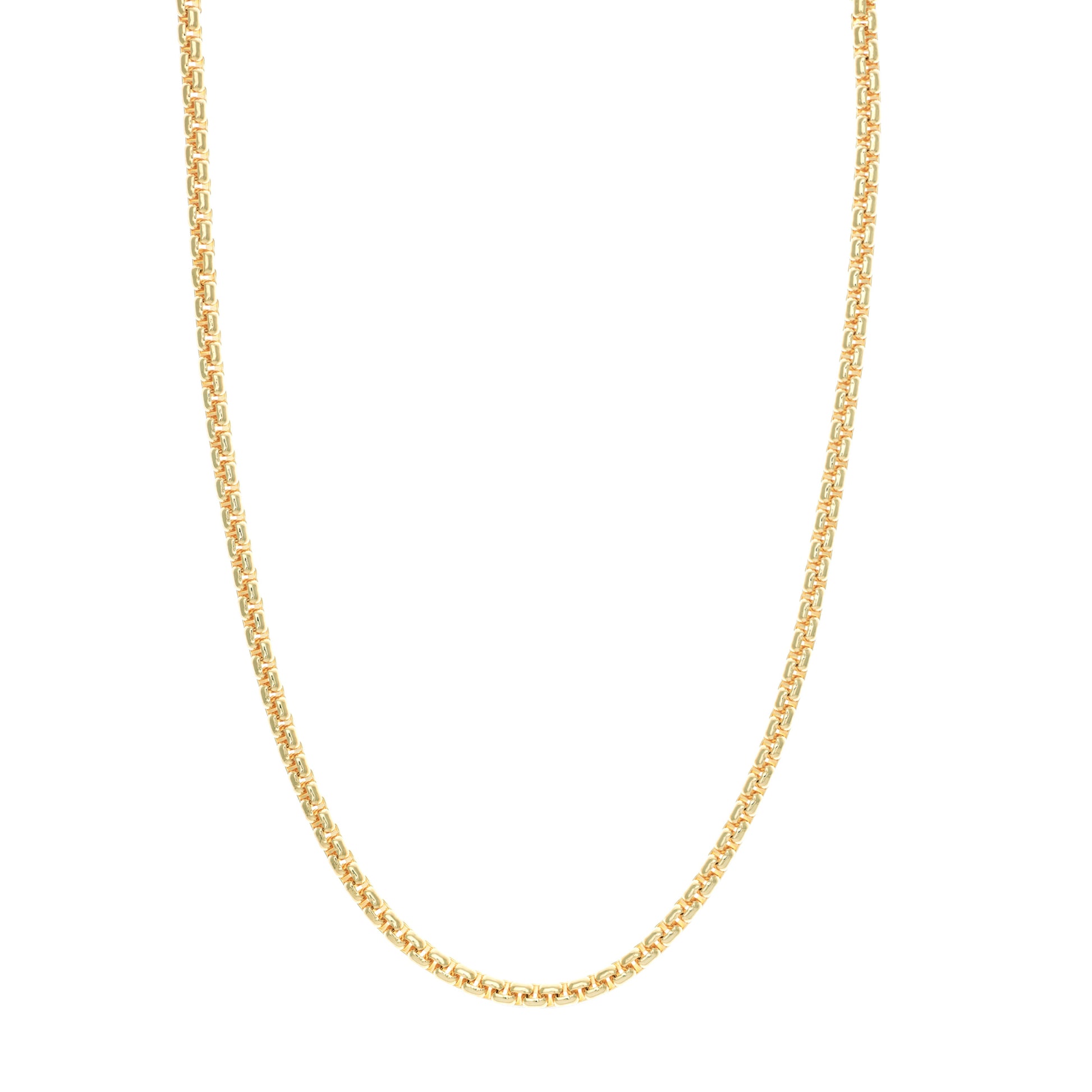 4.95mm Solid Round Box Chain with Lobster Lock