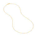 Two-tone Singapore Flat Saturn Chain
