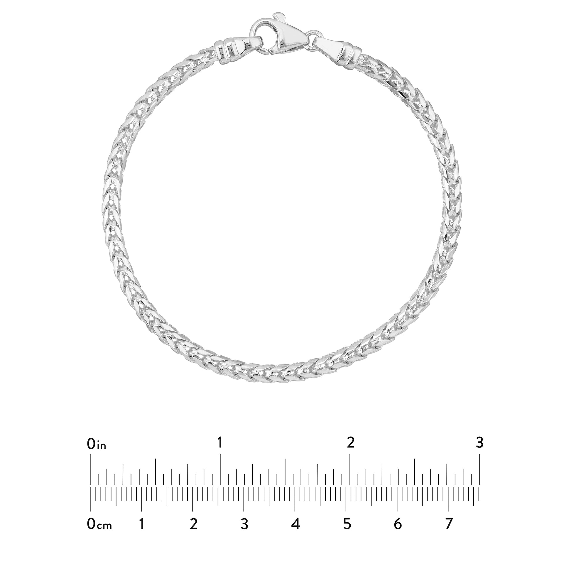 Round D/C Franco Chain Bracelet