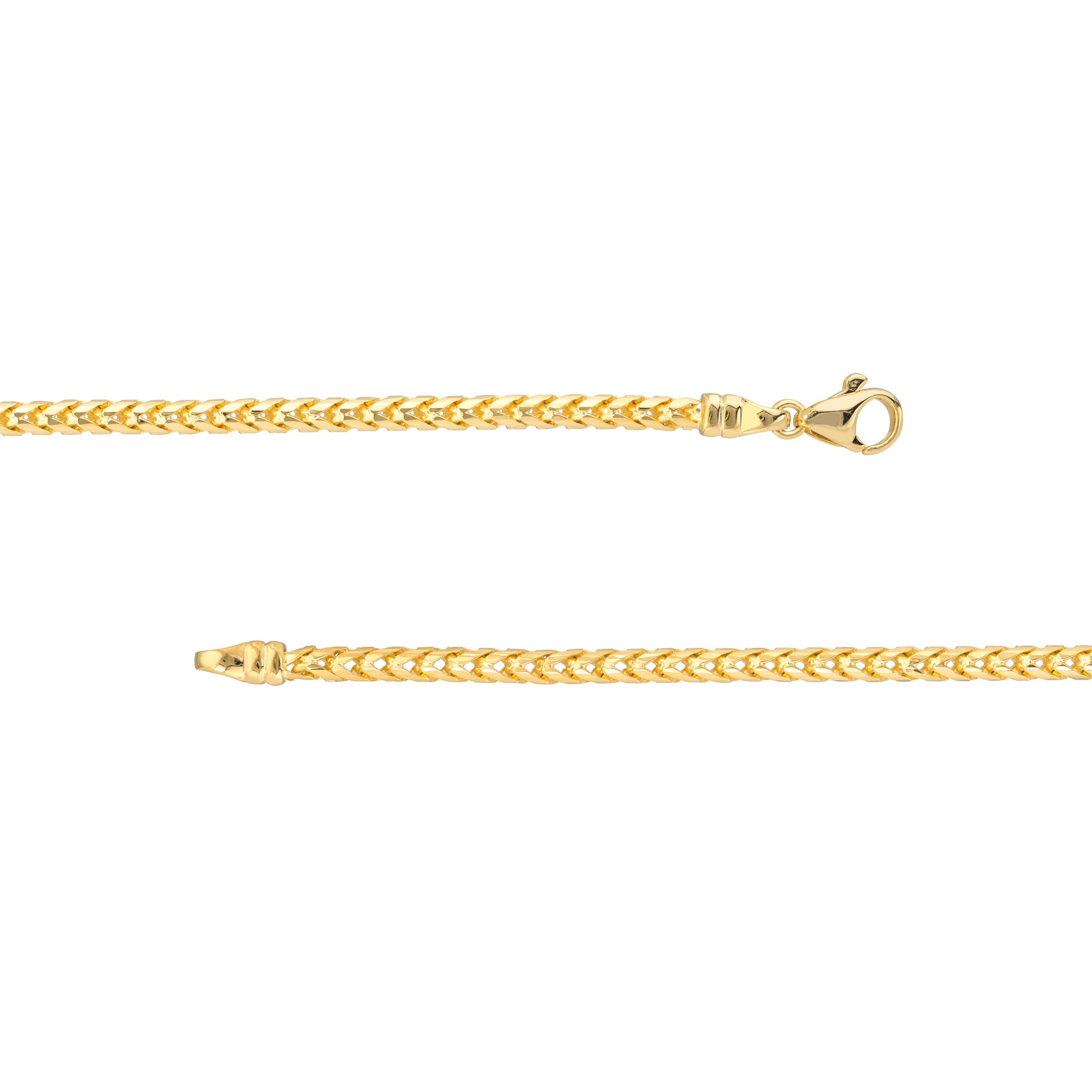 Round D/C Franco Chain Bracelet