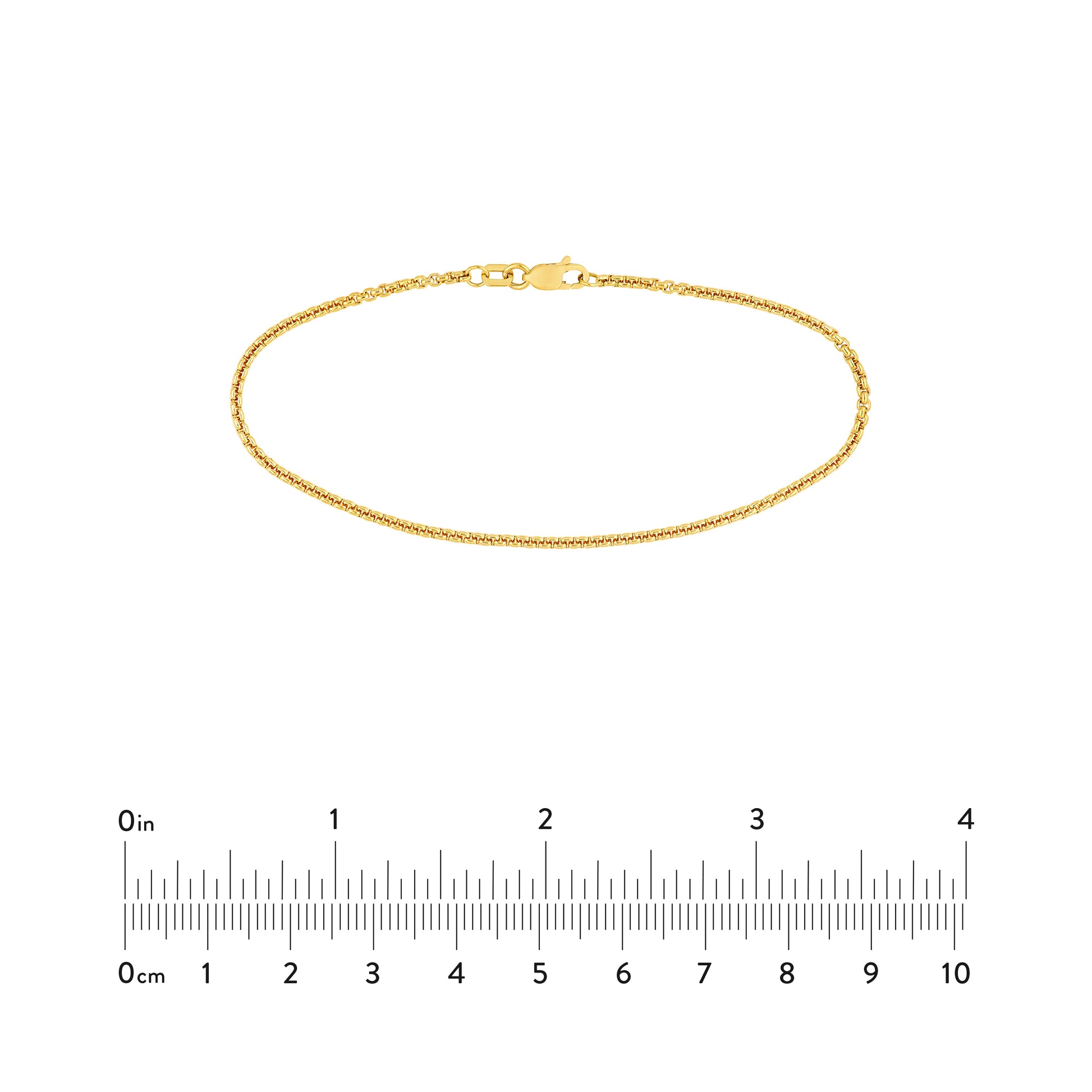 1.75mm Solid Round Box Chain with Lobster Lock
